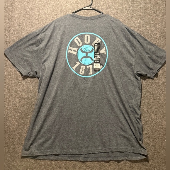 Hooey Other - Hooey Tee Shirt Mens 3XL heathered gray blue Graphic Soft Rodeo Western Farm NWT